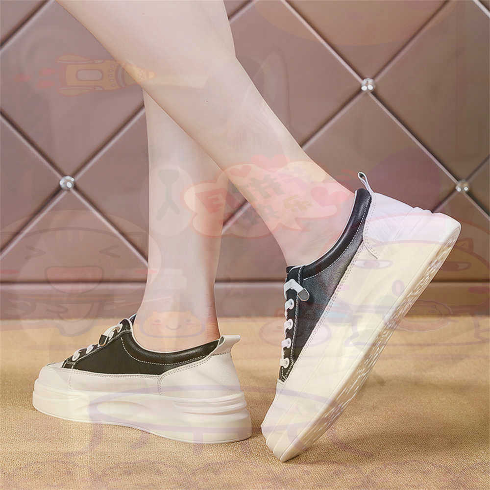 Women'S Accessories Wholesale Suppliers - レースアップ分厚いローファー女性スケートボードスポーツシューズバスケットスニーカーリアルポータ​​ブルニュース Beskets Teni 高品質