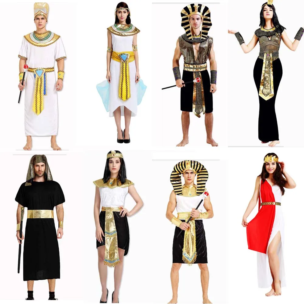 Women Accessories In Egypt - ノベルティ古代エジプトファラオ衣装セット男性女性ギリシャスタイルコスプレ衣装ロールプレイパーティーファンシードレスアクセサリー