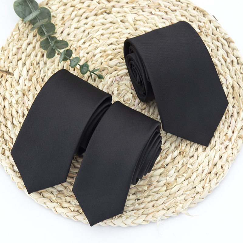 Women Accessories Business - 男性と女性のためのクラシックな黒のネクタイ,高品質,パーティー,結婚式,大人のためのVネック,カジュアルな無地のアクセサリー,新しいコレクション