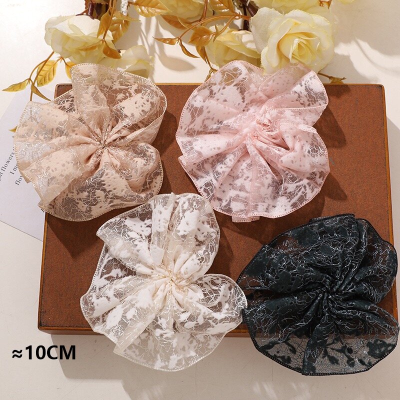Women'S Accessories Wholesale Suppliers - 女性用アクセサリー新作レースシュシュ 10個セット 卸売 レースフローラ ウェディング ブライダルオーナメント