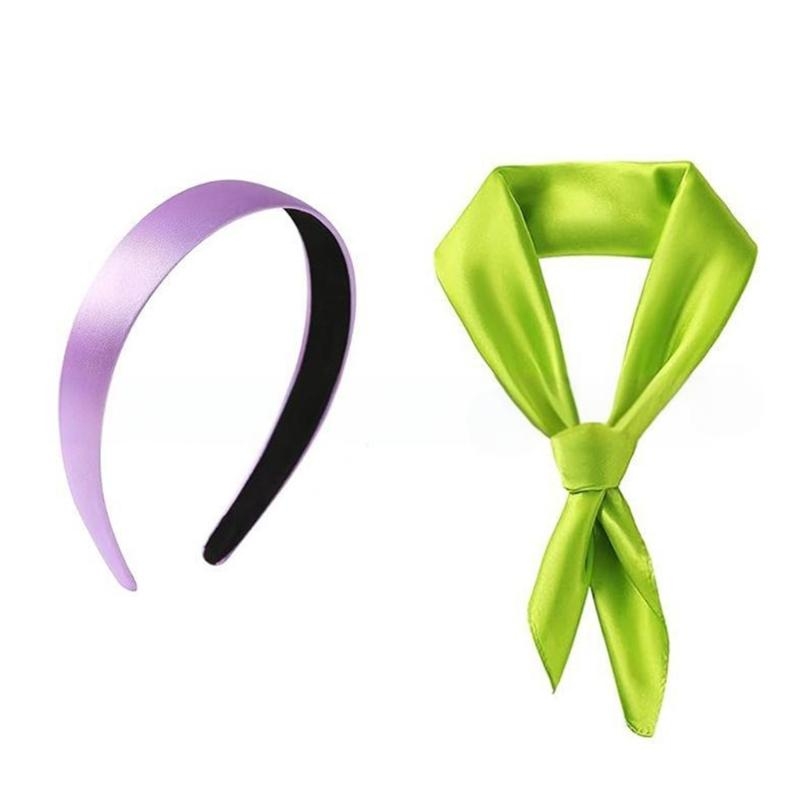 Women'S Accessories In The 1950S - N0PE 1950 年代のアクセサリーセットには、女の子、女性、ハロウィーンのドレスアップ用のスカーフとヘッドバンドが含まれています