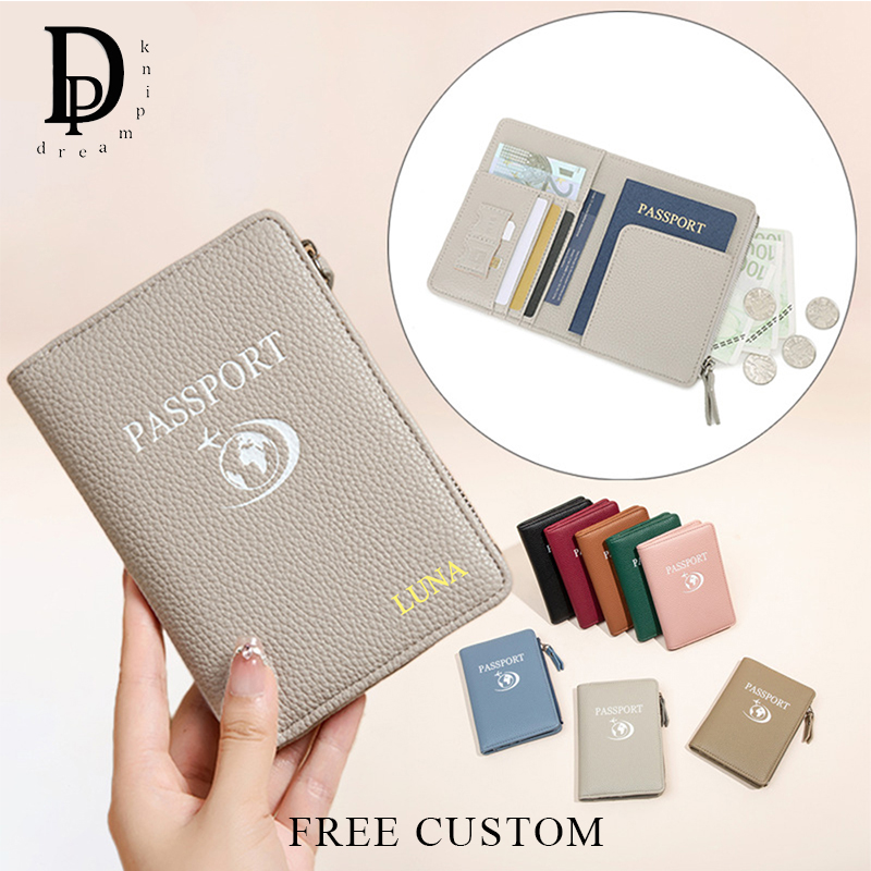 Women Accessories Business - トラベルウーマン RFID パーソナライズされたパスポートホルダー PU レザー多機能財布高級ファッション出張カードバッグ小銭入れ