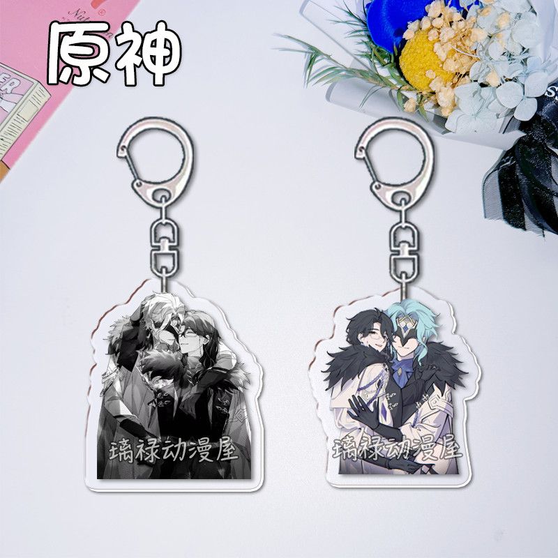 Women'S Keychain Accessories - 2 個原神インパクトキーホルダー女性用アクセサリーバッグドクターレグラターキーホルダージュエリーファンギフト