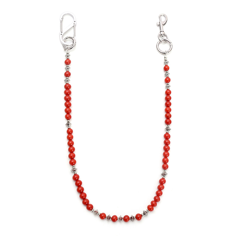 Women Accessories Pk - ヒップホップパンクジーンズチェーン赤いビーズのウエストチェーンユニセックスファッションアクセサリー男性女性ストリートウェアパンツチェーン