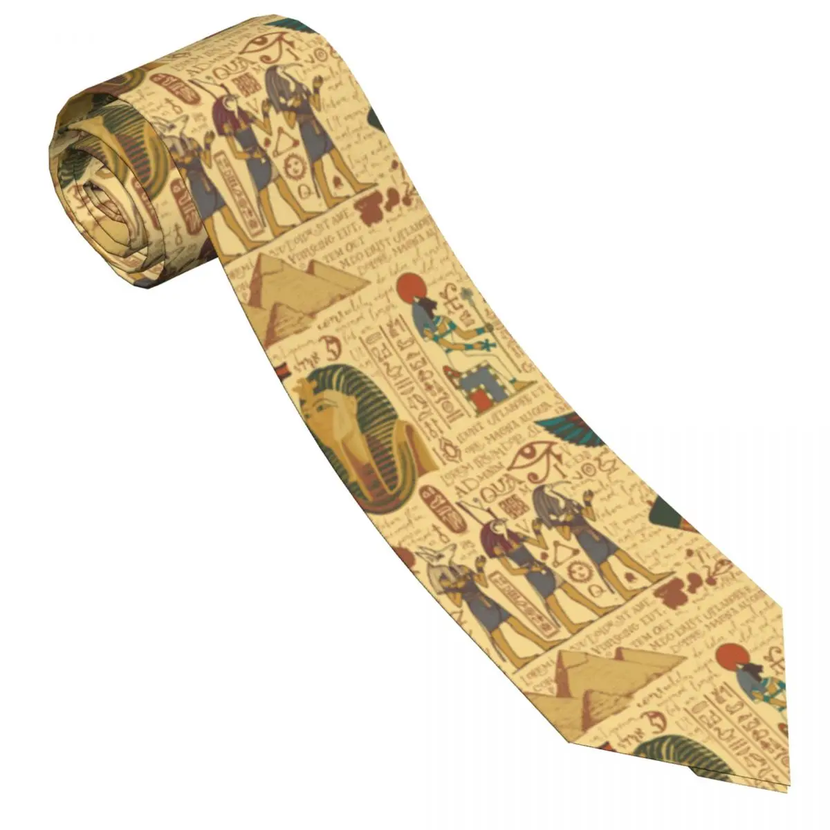 Women Accessories In Egypt - 男性のための古代エジプトのテーマのスリムなネクタイ,カジュアルな矢じり,男性のためのスリムなネクタイ,フォーマルなパーティーアクセサリー,シンプル