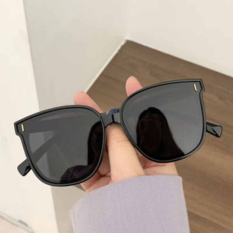 ファッションスクエアパーソナリティサングラスインレトロブラッ - Sunglasses Oversized Square のレビューと価格