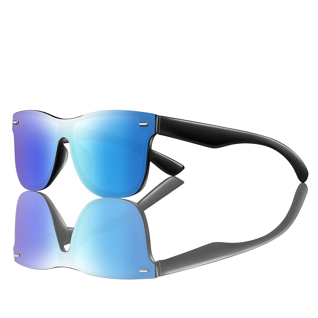 男性女性ファッション防風スクエアサングラスオーバーサイズ屋外 - Sunglasses Oversized Square のレビューと価格