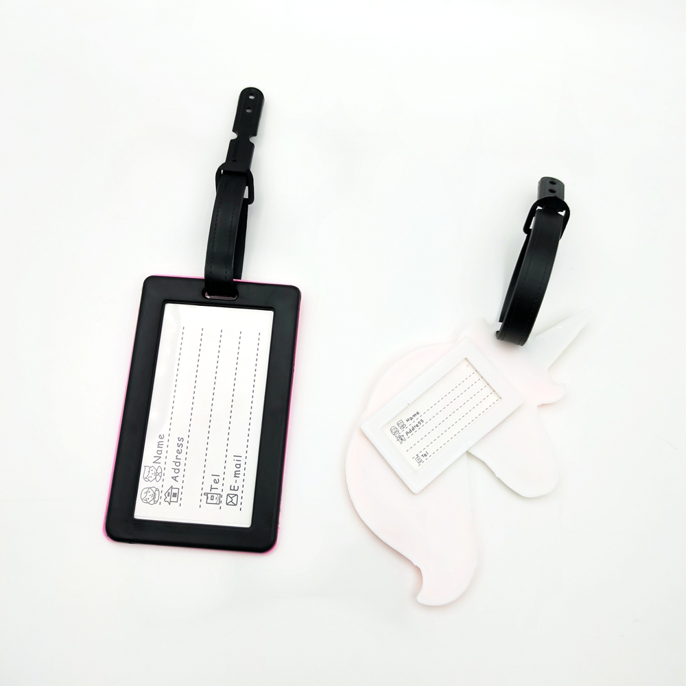 男性と女性のためのユニコーンラゲッジタグ,紛失防止IDタグ, - Women Accessories Business Name のレビューと価格
