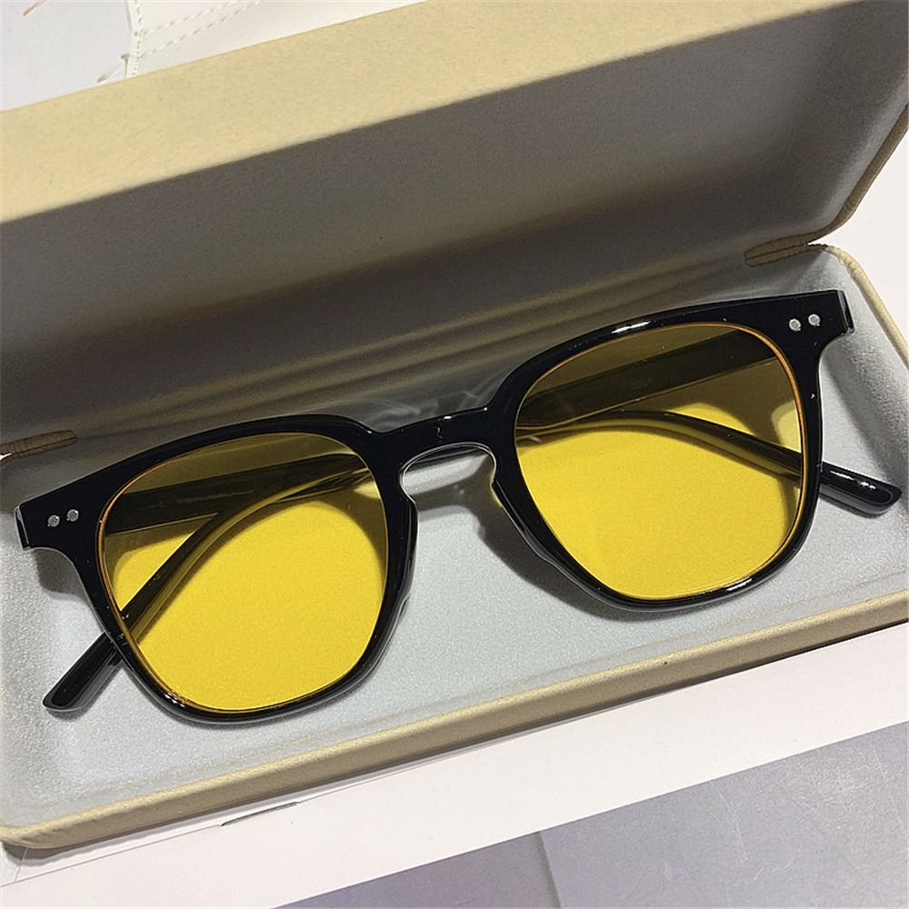 UV400 ブラックサングラス メンズ ヴィンテージ オーバ - Sunglasses Oversized Square のレビューと価格