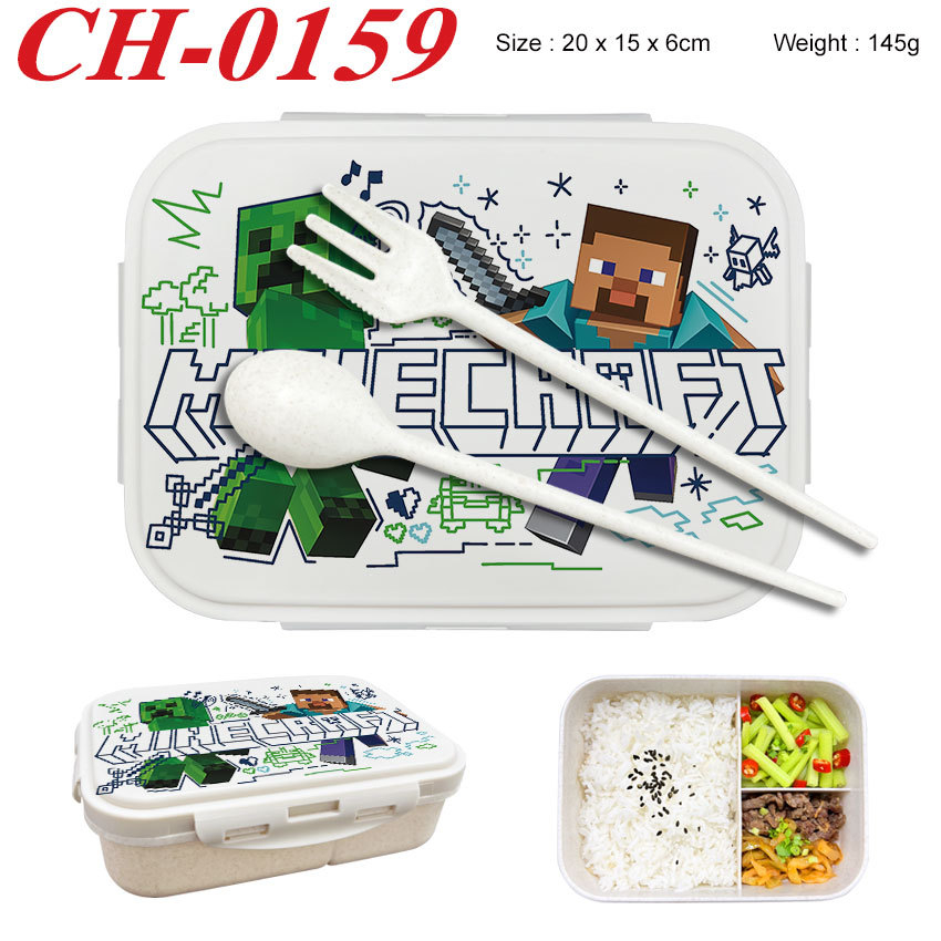 Minecrafted 3ピース日本風断熱ランチボックス、取 - Women Accessories Box のレビューと価格