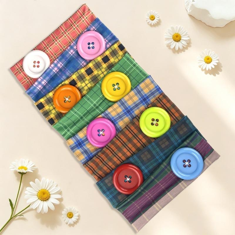 ヴィンテージ女性用チェック柄ボタンヘッドバンドスパイシーガー - Women'S Yoga Accessories のレビューと価格