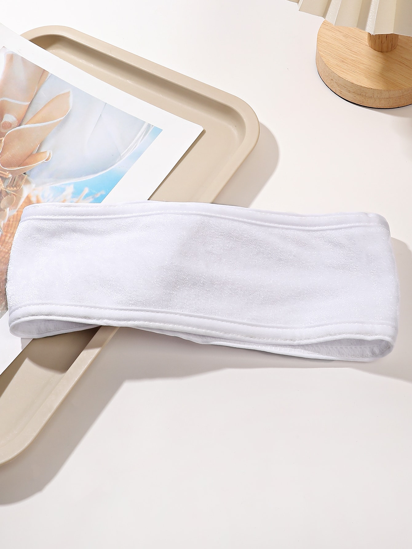 1 個調節可能な白いベルクロヘッドバンドノンスリップヘアバン - Women'S Yoga Accessories のレビューと価格
