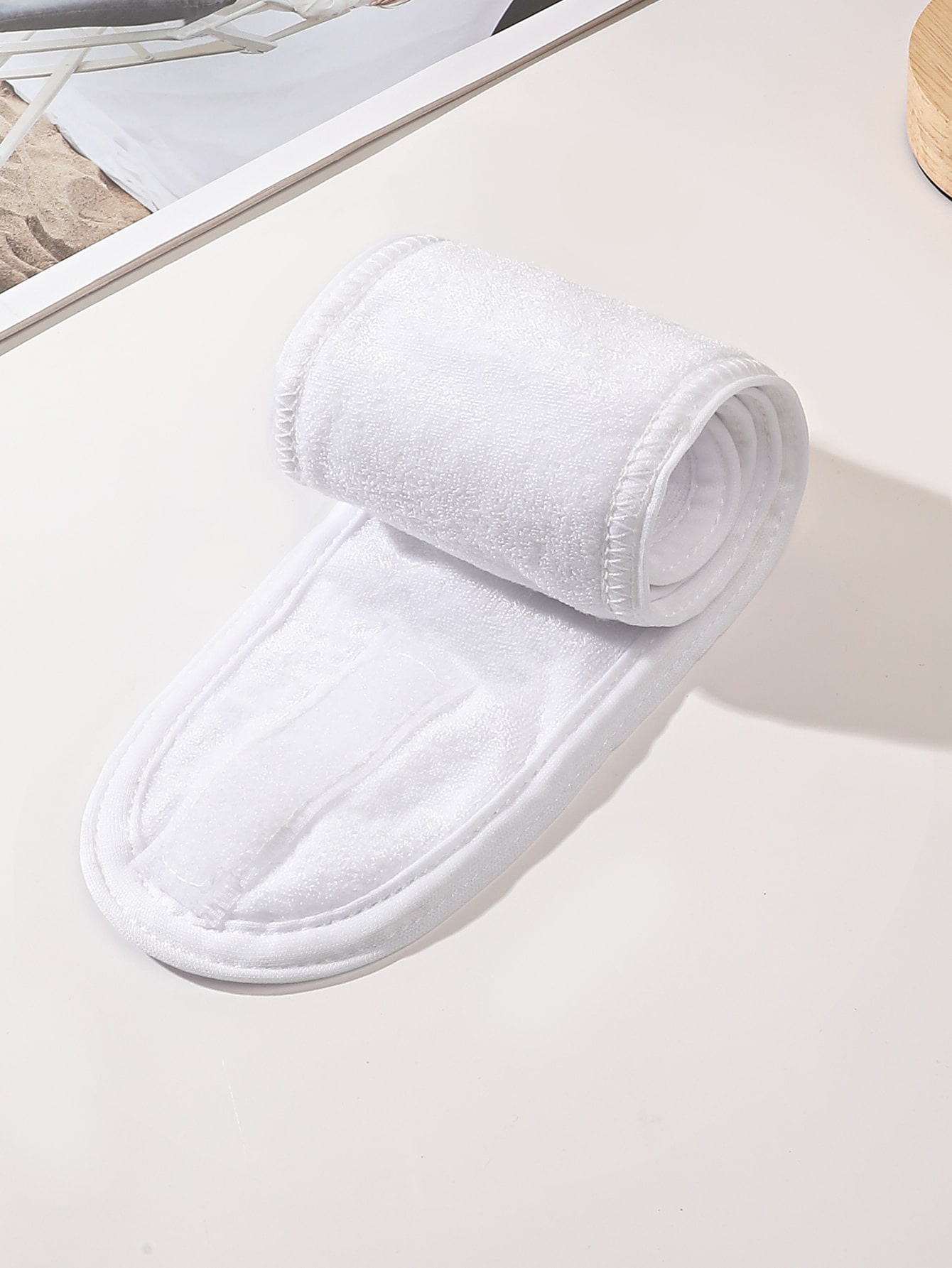 1 個調節可能な白いベルクロヘッドバンドノンスリップヘアバン - Women'S Yoga Accessories のレビューと価格
