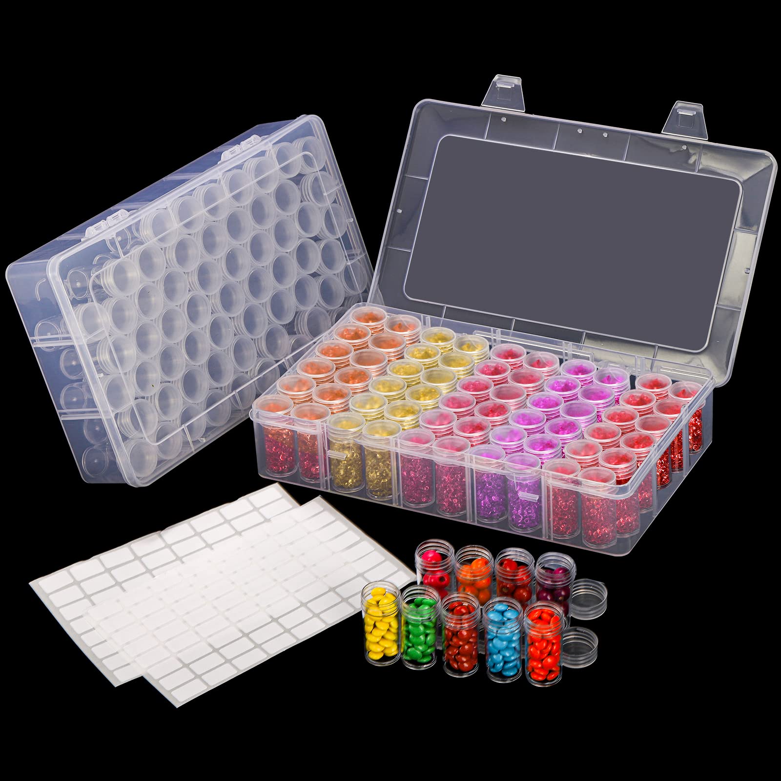 1pc 24/30//38/60 スロットプラスチック収納ボ - Women Accessories Box のレビューと価格