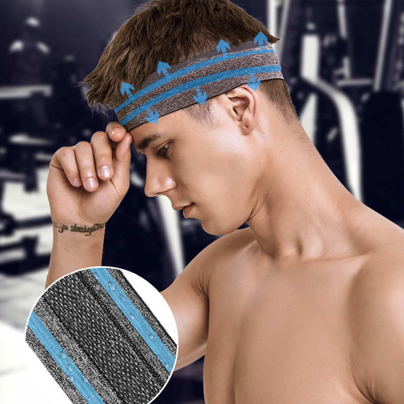 ファッション夏のスポーツヘッドバンド男性用ノンスリップシリコ - Women'S Yoga Accessories のレビューと価格
