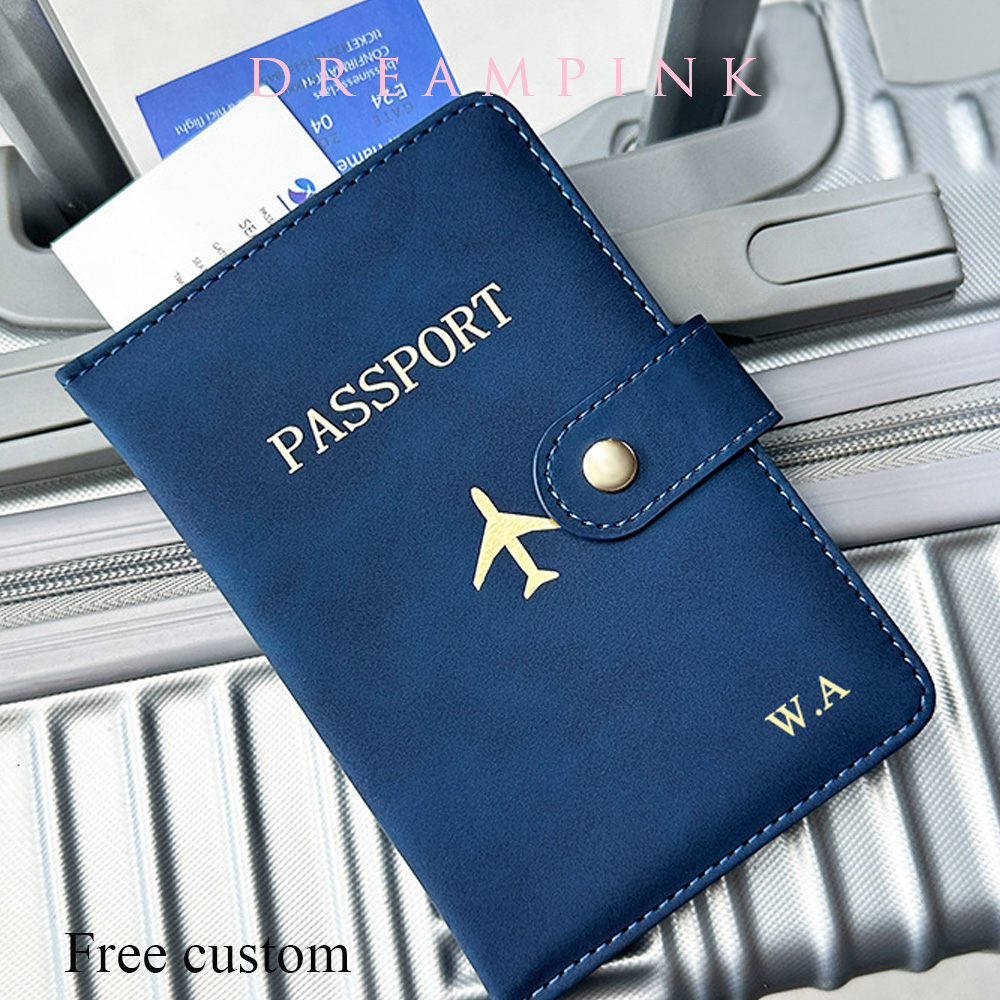 パーソナライズされた名前旅行パスポート財布高級飛行機男性ビジ - Women Accessories Business のレビューと価格