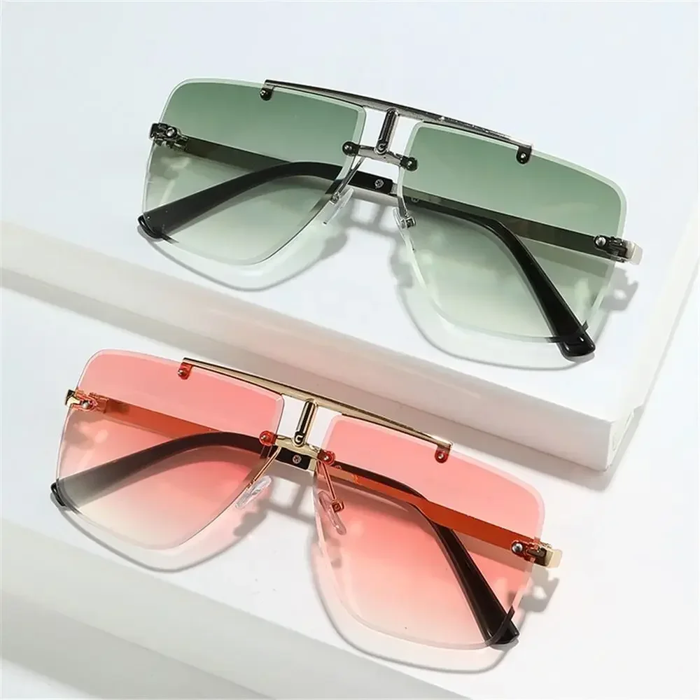ヴィンテージダブルブリッジサングラス,メンズサングラス,リム - Sunglasses Oversized Square のレビューと価格