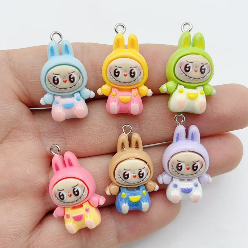 10 個かわいいウサギイチゴハウス樹脂チャーム素敵な漫画の動 - Women'S Keychain Accessories のレビューと価格