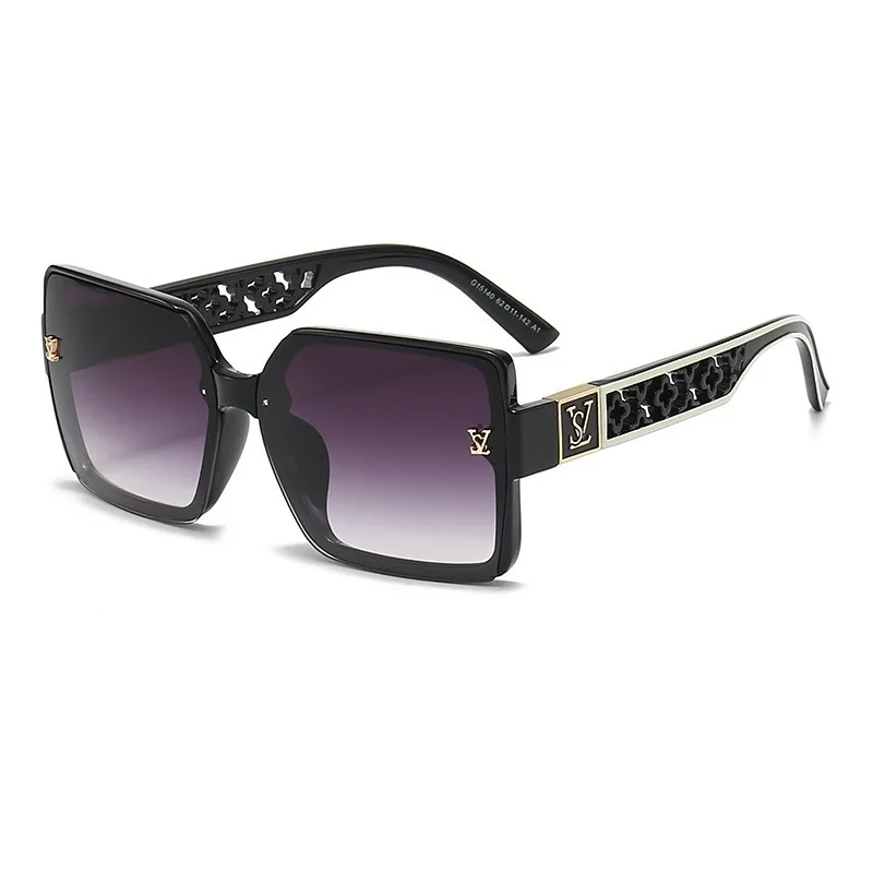 高級スタイリッシュなブランドサングラス女性と男性のためのオー - Sunglasses Oversized Square のレビューと価格