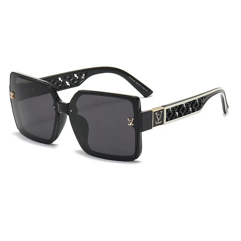 高級スタイリッシュなブランドサングラス女性と男性のためのオー - Sunglasses Oversized Square のレビューと価格
