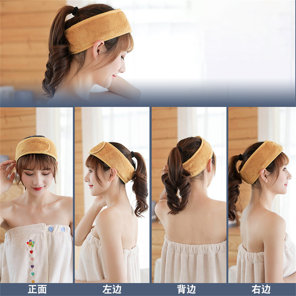 女性のための調節可能なワイドヘッドバンド,ヨガ,スパ,バス, - Women'S Yoga Accessories のレビューと価格