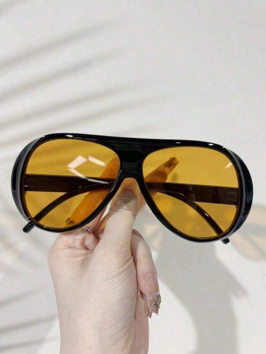 新品レトロデザインオーバーサイズスクエアファッションメガネ、 - Sunglasses Oversized Square のレビューと価格