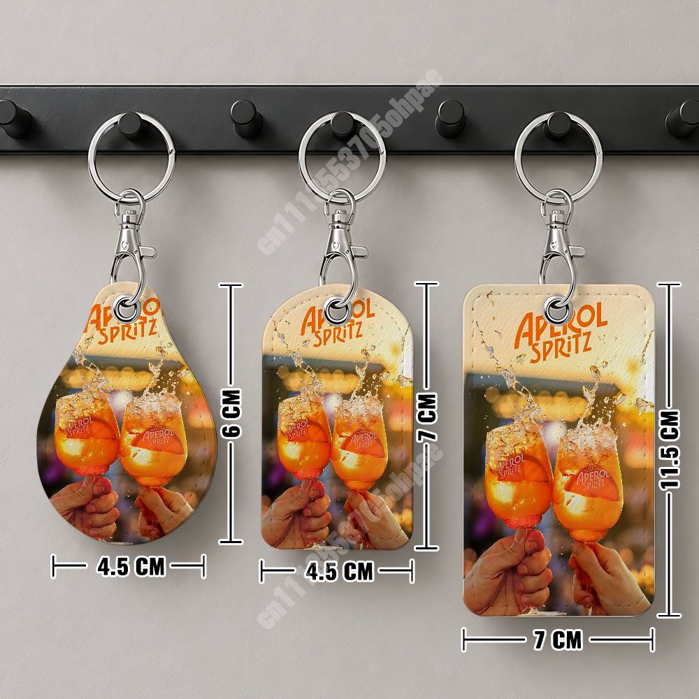 オレンジ色のプロセッコA-アペロールS-スプリッツレザーキー - Women'S Keychain Accessories のレビューと価格
