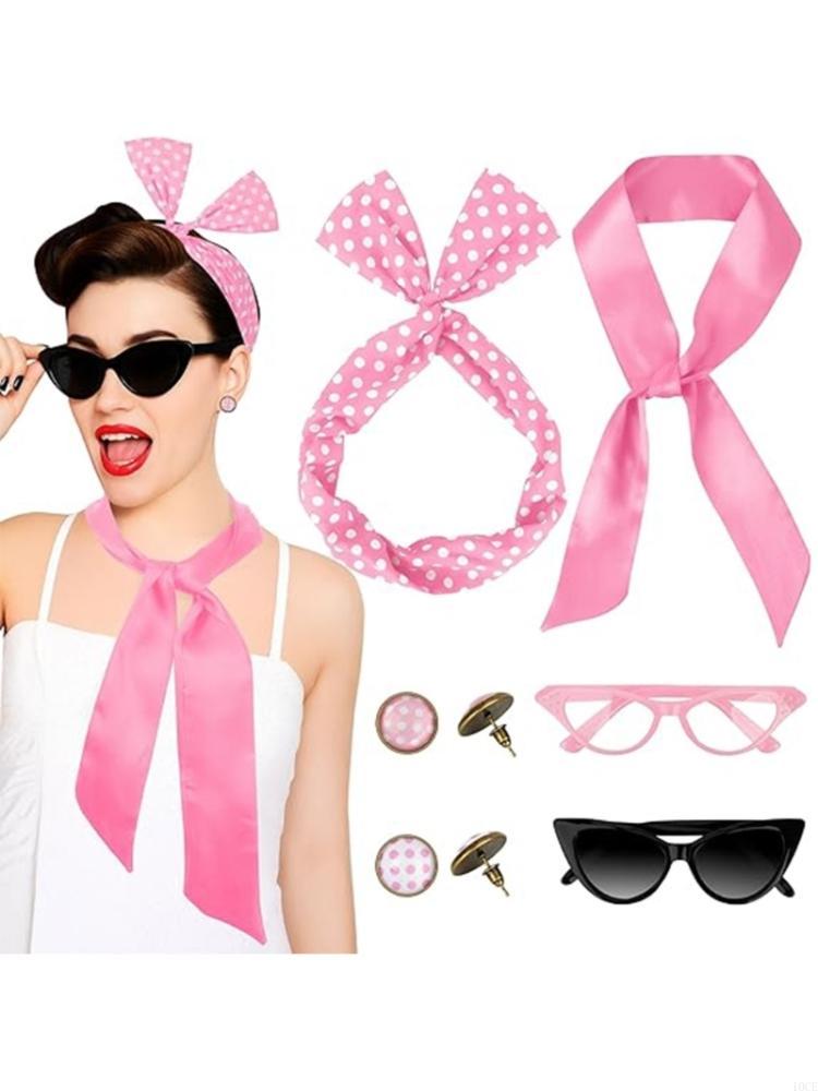 8 個 50 年代コスチュームアクセサリーセットシフォンスカ - Women'S Accessories In The 1950S のレビューと価格