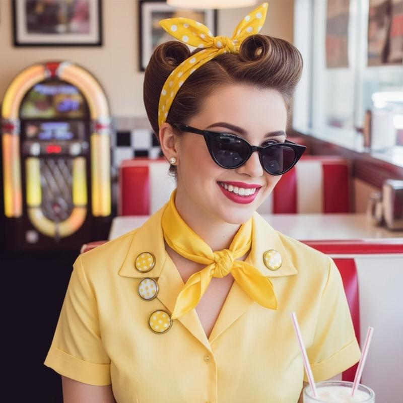 8 個 50 年代コスチュームアクセサリーセットシフォンスカ - Women'S Accessories In The 1950S のレビューと価格